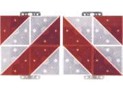 Geka® Warntafelsatz reflektierend, Blechteil zum Aufstecken auf Winkeleisen DIN 11027, 285 x 285 mm Geka® Warntafelsatz reflektierend, Blechteil zum Aufstecken auf Winkeleisen DIN 11027, 285 x 285 mm