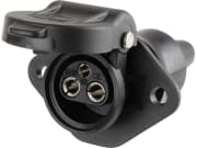 Herth + Buss Steckdose 3-polig, 6 – 24 V, Flachsteckanschluss, Kunststoff, 51 305 135 Herth + Buss Steckdose 3-polig, 6 – 24 V, Flachsteckanschluss, Kunststoff, 51 305 135