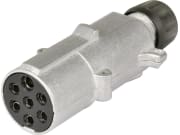 Herth + Buss Stecker "N-Typ", 7-polig, 24 V, Flachsteckanschluss 6,3 mm, Aluminium, ISO 1185 N-Typ, 51 305 586 Herth + Buss Stecker "N-Typ", 7-polig, 24 V, Flachsteckanschluss 6,3 mm, Aluminium, ISO 1185 N-Typ, 51 305 586