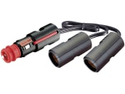 Herth + Buss Steckdose 1-polig, 12 – 24 V 16 A, 2 x Flachsteckanschluss, Kunststoff, mit Sicherung und Flachleitung Herth + Buss Steckdose 1-polig, 12 – 24 V 16 A, 2 x Flachsteckanschluss, Kunststoff, mit Sicherung und Flachleitung