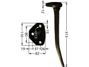 Rütteleggenzinken Länge 313 mm Bohrung 13 mm für Amazone: 6303100 Rütteleggenzinken Länge 313 mm Bohrung 13 mm für Amazone: 6303100