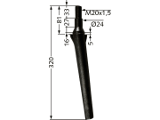 Kreiseleggenzinken links/rechts, 320 mm, M 20 x 1,5 für Kreiseleggenzinken links/rechts, 320 mm, M 20 x 1,5 für