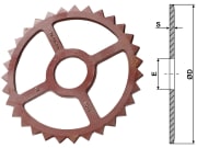 Industriehof® Sternring Ø 530 mm, 118 mm, 18,0 mm, Sphäroguss (GGG50), für universal Industriehof® Sternring Ø 530 mm, 118 mm, 18,0 mm, Sphäroguss (GGG50), für universal