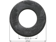Scheibe 25,5 x 50 x 4 mm für Agrimaster, Maschio Scheibe 25,5 x 50 x 4 mm für Agrimaster, Maschio