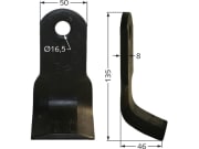 Industriehof® Y-Messer 135 x 50 x 8 mm, Bohrung 16,5 mm, für Mulcher: Humus Industriehof® Y-Messer 135 x 50 x 8 mm, Bohrung 16,5 mm, für Mulcher: Humus