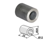 Buchse 25 x 4 mm Ø innen 12 mm Ø außen 20 mm für Mc Connel, Noremat, Rousseau, S.M.A. Buchse 25 x 4 mm Ø innen 12 mm Ø außen 20 mm für Mc Connel, Noremat, Rousseau, S.M.A.