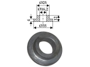 Innenbuchse 12 x 4.4; 9.4 mm; mm Ø innen 16,2 mm Ø außen 25 mm; 35 mm für Sovema Innenbuchse 12 x 4.4; 9.4 mm; mm Ø innen 16,2 mm Ø außen 25 mm; 35 mm für Sovema