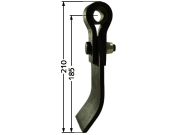 Industriehof® Schlegelmesser komplett 210 x 75 x 7 mm, Bohrung 20 mm, für Agram, Taarup Fräsen, 63-TAA-00 Industriehof® Schlegelmesser komplett 210 x 75 x 7 mm, Bohrung 20 mm, für Agram, Taarup Fräsen, 63-TAA-00