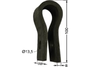 Halter 100 x 38 x 8 mm Bohrung 13,5 mm für Taarup, Tim Rübenroder Schlegel komplett Länge 210 mm (Best. Nr. 10075889) Halter 100 x 38 x 8 mm Bohrung 13,5 mm für Taarup, Tim Rübenroder Schlegel komplett Länge 210 mm (Best. Nr. 10075889)