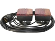 Schlussleuchtensatz, Magnethaftung, Blink-, Brems- und Schlussleuchte, Länge Kabel 7 m Schlussleuchtensatz, Magnethaftung, Blink-, Brems- und Schlussleuchte, Länge Kabel 7 m