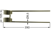 Kreiselheuerzinken links/rechts 394 x 105 x 9,5 mm für Kuhn Kreiselheuer GF 22 N, 440 M, 440 P, 440 T, 452 M, 452 P, 452 T, 671, 4000 Kreiselheuerzinken links/rechts 394 x 105 x 9,5 mm für Kuhn Kreiselheuer GF 22 N, 440 M, 440 P, 440 T, 452 M, 452 P, 452 T, 671, 4000