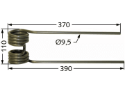 Kreiselheuerzinken links 395 x 110 x 9,5 mm für Kuhn Kreiselheuer GF 400, 500, 600, 5000, 6000, 7000, 8000, 10000, 13000, 17000 Kreiselheuerzinken links 395 x 110 x 9,5 mm für Kuhn Kreiselheuer GF 400, 500, 600, 5000, 6000, 7000, 8000, 10000, 13000, 17000