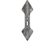 Doppelherzschar, Breite 135 mm, Abstand Bohrungen 45 – 75 mm, mit Langloch Doppelherzschar, Breite 135 mm, Abstand Bohrungen 45 – 75 mm, mit Langloch