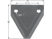 Fräsmesserklinge, 80 x 76 x 3 mm, glatt, gerade für Marmix Fräsmesserklinge, 80 x 76 x 3 mm, glatt, gerade für Marmix