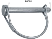 Splint, Ø 8 mm, Länge 80 mm, für Kipplager Splint, Ø 8 mm, Länge 80 mm, für Kipplager