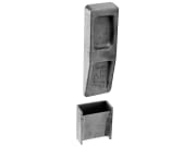 Rungenkeil, mit Keiltasche, für Vierkantrohr 80 x 40 mm Rungenkeil, mit Keiltasche, für Vierkantrohr 80 x 40 mm