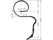 Rau Schnellflußzinken 560 x 10 mm mit Schar, RG00012144 Rau Schnellflußzinken 560 x 10 mm mit Schar, RG00012144
