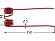Pick-up Zinken 190 x 74 x 5 mm für Welger Pick-up Zinken 190 x 74 x 5 mm für Welger