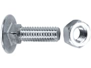 Flachrundschraube DIN 603 M 6 x 60 - 4.8 verzinkt, mit Mutter, 0223660 Flachrundschraube DIN 603 M 6 x 60 - 4.8 verzinkt, mit Mutter, 0223660