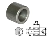 Buchse 19 x 4 mm Ø innen 17 mm Ø außen 25 mm für Ferri, Leckron, Sauerburger Buchse 19 x 4 mm Ø innen 17 mm Ø außen 25 mm für Ferri, Leckron, Sauerburger