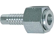 Dichtnippel "ORFS", DN 6 - 1/4", 9/16"-18, flachdichtend, mit Überwurfmutter Dichtnippel "ORFS", DN 6 - 1/4", 9/16"-18, flachdichtend, mit Überwurfmutter