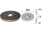 Industriehof® Vorschweißring gewölbt, für Vierkantwellen 36 x 36/40 x 40 mm Industriehof® Vorschweißring gewölbt, für Vierkantwellen 36 x 36/40 x 40 mm