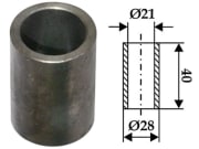 Industriehof® Buchse 40 x 3,5 mm, Ø innen 21 mm, Ø außen 28 mm, für Berti, Sauerburger Industriehof® Buchse 40 x 3,5 mm, Ø innen 21 mm, Ø außen 28 mm, für Berti, Sauerburger