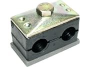 Hydraulikrohrschelle zweifach, BG 02, für Hydraulikrohr 15 mm Hydraulikrohrschelle zweifach, BG 02, für Hydraulikrohr 15 mm