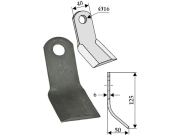 Y-Messer 125 x 40 x 6 mm, Bohrung 16 mm, für Bucher, Procomas Y-Messer 125 x 40 x 6 mm, Bohrung 16 mm, für Bucher, Procomas