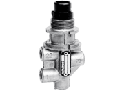 Wabco 4/3-Wegeventil "2", pneumatisch, Raststellung 60°/60°, Nennweite 2,5 mm, Neuteil, für Steuerung diverser Nebenanlagen vorwiegend in Lastkraftwagen Wabco 4/3-Wegeventil "2", pneumatisch, Raststellung 60°/60°, Nennweite 2,5 mm, Neuteil, für Steuerung diverser Nebenanlagen vorwiegend in Lastkraftwagen