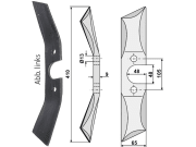 Rollspatenmesser rechts L x B x S 410 x 65 x 9 mm Bohrung 13 mm für Direktsaatmaschine "Pöttinger-Rabe" Rollspatenmesser rechts L x B x S 410 x 65 x 9 mm Bohrung 13 mm für Direktsaatmaschine "Pöttinger-Rabe"