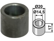 Buchse 17 x 2,75 mm Ø innen 14,5 mm Ø außen 20 mm für Agrimaster, Agromec, Orsi Buchse 17 x 2,75 mm Ø innen 14,5 mm Ø außen 20 mm für Agrimaster, Agromec, Orsi