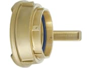 Hücobi M-Kupplung, 100 mm, Messing, mit NBR-Rundschnurring, Vulkollan®-Gewindedichtung Hücobi M-Kupplung, 100 mm, Messing, mit NBR-Rundschnurring, Vulkollan®-Gewindedichtung
