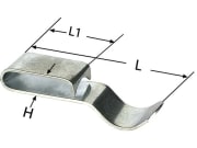 Herth + Buss Klemmschelle 43 x 5 mm, L1 22 mm, DIN 17222, 50 266 233 Herth + Buss Klemmschelle 43 x 5 mm, L1 22 mm, DIN 17222, 50 266 233