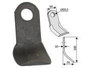 Y-Messer 190 x 75; 100 x 8 mm, Bohrung 26 mm, für Omarv Y-Messer 190 x 75; 100 x 8 mm, Bohrung 26 mm, für Omarv