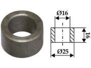Buchse 16 x 4,5 mm Ø innen 16 mm Ø außen 25 mm für M.E.A.A.T. Buchse 16 x 4,5 mm Ø innen 16 mm Ø außen 25 mm für M.E.A.A.T.