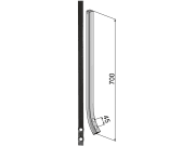Industriehof® Spurlockerzinken 700 x 25 x 25 mm ohne Schar, für universal Industriehof® Spurlockerzinken 700 x 25 x 25 mm ohne Schar, für universal