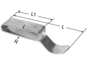 Herth + Buss Klemmschelle 52 x 5 mm, L1 32 mm, DIN 17222, 50 266 232 Herth + Buss Klemmschelle 52 x 5 mm, L1 32 mm, DIN 17222, 50 266 232