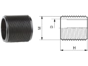 Agrotop Nippel G 1 1/2" AG (BSP) H 46 mm mit Außengewinde (AG) Agrotop Nippel G 1 1/2" AG (BSP) H 46 mm mit Außengewinde (AG)