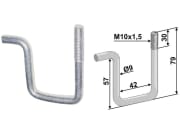 Industriehof® Zinkenhalter 79; 57 x 42 x 9 mm für Striegelzinken Rahmen 40 x 40 mm, universal Industriehof® Zinkenhalter 79; 57 x 42 x 9 mm für Striegelzinken Rahmen 40 x 40 mm, universal