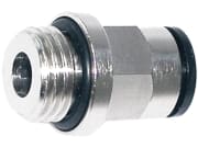 Steck-Einschraubverbinder "GE-S-SV", lösbar, für Polyamidrohr 5 mm AD, R 1/8" Steck-Einschraubverbinder "GE-S-SV", lösbar, für Polyamidrohr 5 mm AD, R 1/8"