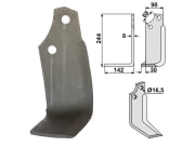 Industriehof® Fräsmesser rechts 224 x 90 x 8 mm, Bohrung 16,5 mm für Maschio Industriehof® Fräsmesser rechts 224 x 90 x 8 mm, Bohrung 16,5 mm für Maschio