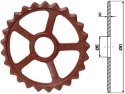 Industriehof® Sternring Ø 520 mm, 114 mm, 18,0 mm, Grauguss (GG20), für universal Industriehof® Sternring Ø 520 mm, 114 mm, 18,0 mm, Grauguss (GG20), für universal