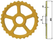 Industriehof® Sternring Ø 485 mm, 95 mm, 15,0 mm, Grauguss (GG20), für Väderstad Industriehof® Sternring Ø 485 mm, 95 mm, 15,0 mm, Grauguss (GG20), für Väderstad