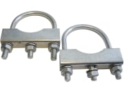 Rundrohrklemme Ø 70 mm, 1 Paar, für Rohrdeichsel Ø 70 mm Rundrohrklemme Ø 70 mm, 1 Paar, für Rohrdeichsel Ø 70 mm