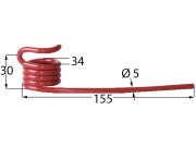 Pick-up Zinken 155 x 30 x 5 mm für Mengele Pick-up Zinken 155 x 30 x 5 mm für Mengele