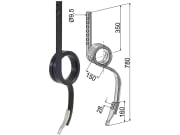 Industriehof® Spurlockerzinken 780 x 25 x 25 mm mit Schar, für universal Industriehof® Spurlockerzinken 780 x 25 x 25 mm mit Schar, für universal