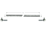 Spur- und Lenkstange Konus 18 mm, Einschraubgewinde M 20 x 1,5, Mutter M 14 x 1,5, für Universal Spur- und Lenkstange Konus 18 mm, Einschraubgewinde M 20 x 1,5, Mutter M 14 x 1,5, für Universal