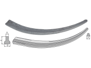 Industriehof® Greiferzinken 540 mm; 600 mm; 600 mm, zum Anschweißen, spitz, gebogen, 18540 Industriehof® Greiferzinken 540 mm; 600 mm; 600 mm, zum Anschweißen, spitz, gebogen, 18540