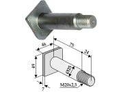 Gewindebolzen M 20 x 2,5 x 99 für Kuhn, Nobili, Vogel & Noot Gewindebolzen M 20 x 2,5 x 99 für Kuhn, Nobili, Vogel & Noot